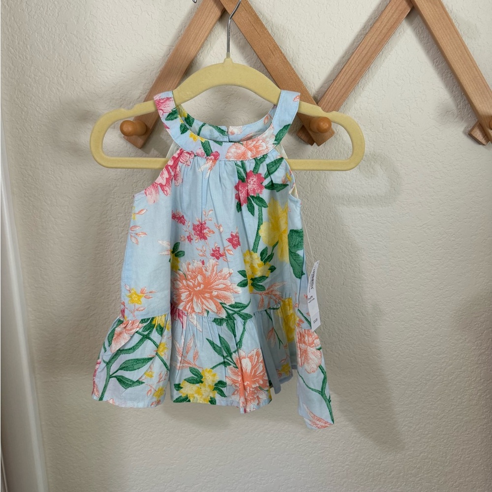 Old Navy Floral Kids Dress - Light Blue, Pink, Yellow